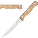 Olympia steakmessen | rvs & houten heft | 21,5cm | C136