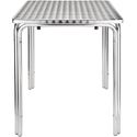 Bolero vierkante RVS bistrotafel 60cm | CG837