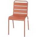 Bolero Terracotta Gelateerde Stalen Zijstoelen (4 Stuks) - CK063