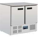 Gekoelde werkbank | Marmeren Werkblad | 2 deuren | 1/1GN | Polar CL108