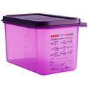Araven | GN1/4 siliconen allergenen voedseldoos met deksel | 4,3 liter| CM787