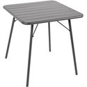 Bolero vierkante stalen tafel grijs 70cm | CS730