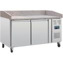 Polar pizza werkbank met marmeren blad 428ltr |  CT424