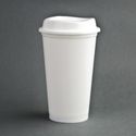 Olympia Polypropyleen Herbruikbare Koffiebeker 450ml (25 Stuks), Olympia CW929
