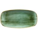 Churchill Stonecast Samphire Green Chefs Ovaal Bord 29.8 X 15.2 cm Pak van 12 - CY100