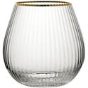 Utopia Hayworth Stemless Gin Glazen met Gouden Rand, 650 Ml (pak van 6) - CZ044
