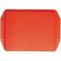 Cambro polypropyleen fastfood dienblad met handvatten rood 43x30cm | DE315