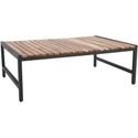 Bolero Lage Salontafel van Staal en Acacia 1200x800 Mm - DK903