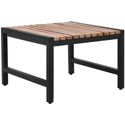 Bolero Lage Barkrukken van Staal en Acacia (4 Stuks) - DK904