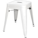 Bolero Bistro Stalen Lage Kruk Wit (4 Stuks) - DL869