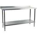 Holmes RVS Wandtafel Met Opstaande Rand 600(D)mm - Holmes DR023