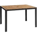 Bolero rechthoekige stalen en acaciahouten tafel 120x80cm | DS153