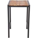 Bolero vierkante stalen en acaciahouten bartafel | DS155
