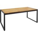 Bolero rechthoekige stalen en acaciahouten industriële tafel | DS157