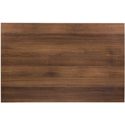Bolero Voorgeboord Rechthoekig Tafelblad Rustic Oak 1100x700mm, Bolero DT442