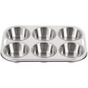 Diepe Rvs Bakvorm | 6 Muffins | Vogue | E714