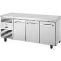 True 3-Deurs 1/1 GN Toonbank Koelkast Tcr1/3-Cl-Ss-Dl-Dr-Dr