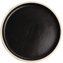 Olympia Canvas platte ronde borden zwart 18cm | FA314