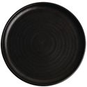 Olympia Canvas ronde borden met smalle rand zwart 26,5cm | FA317