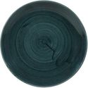 Churchill Stonecast Patina Rustic Teal Evolve Coupe Bord 22 cm Pak van 12 - FA594