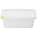 Hygiplas FZ095 Click PP GN-bak 1/4 met deksel & 7 kleurclips 100 mm 2,5 liter (set van 4)