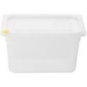 Hygiplas FZ096 Click PP GN-bak 1/4 met deksel & 7 kleurclips 150 mm 3,7 liter (set van 4)