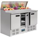 Gekoelde saladette | Opzet cap. 8x 1/4GN | 3 deuren | 390 L | Polar G605