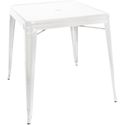 Bolero Bistro Vierkante Stalen Tafel Wit 668 mm (enkel) - GC869