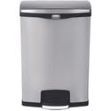 Rubbermaid Slim Jim Front Step pedaalemmer RVS 90ltr - GE939