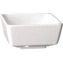 Vierkante melamine kom Float 12,5cm wit | GF094