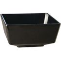Vierkante melamine kom Float 19cm zwart | GF097