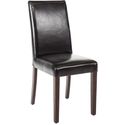 Bolero kunstlederen stoel zwart 2 stuks | GF954