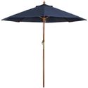 Bolero ronde donkerblauwe parasol 3 meter | GG497