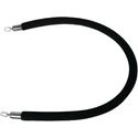 Bolero Afzetkoord 2,5m Zwart touw, RVS uiteinde | Gg725