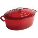 Ovale Braadpan | 5 liter | Rood | Vogue | GH313