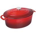 Ovale Braadpan | 6 liter | Rood | Vogue | GH314
