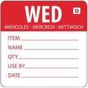 Oplosbare Voedseletiketten Daglabels | Woensdag Rood | Vogue | GH353