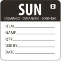 Oplosbare Voedseletiketten Daglabels | Zondag Zwart | Vogue | GH357