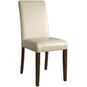 Bolero kunstlederen stoel crème 2 stuks | GH444