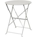 Bolero ronde stalen opklapbare tafel grijs 59,5cm | GH556