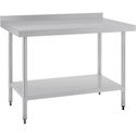Rvs Werktafel Met Achteropstand | 120cm | Vogue | GJ507