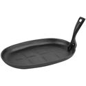 Olympia gietijzeren pan ovaal 28cm | GJ557