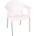 Bolero stapelbare witte stoelen met armleuning | GJ974