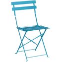Bolero stalen opklapbare stoelen turquoise | GK982