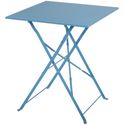 Bolero vierkante opklapbare stalen tafel turquoise 60cm | GK985