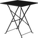 Bolero vierkante opklapbare stalen tafel zwart 60cm | GK989