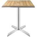 Bolero essenhouten opklapbare bistrotafel vierkant 60cm | GK991