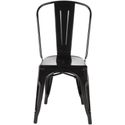Bolero Stalen Stoel Zwart (4 Stuks) - Bolero GL331