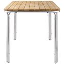 Bolero vierkante essen en aluminium tafel 70cm | GL982