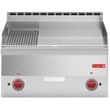 Gastro M 600 elektrische bakplaat 1/2 glad1/2 geribbeld 60/60 FTRE |  GN027